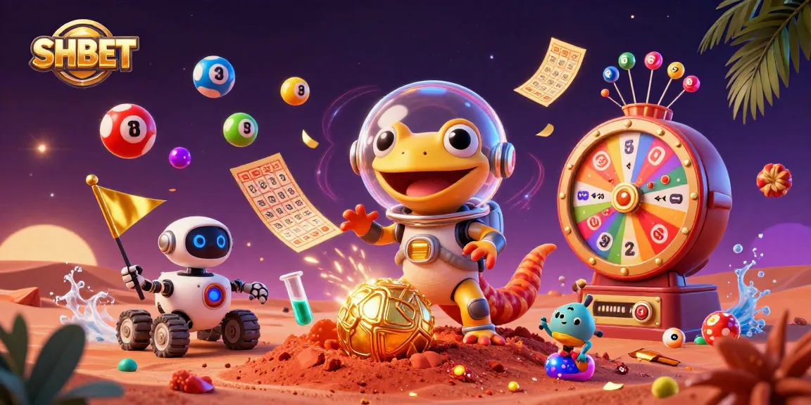 Experience vibrant SHBET action in a Martian casino explosion with golden rewards!