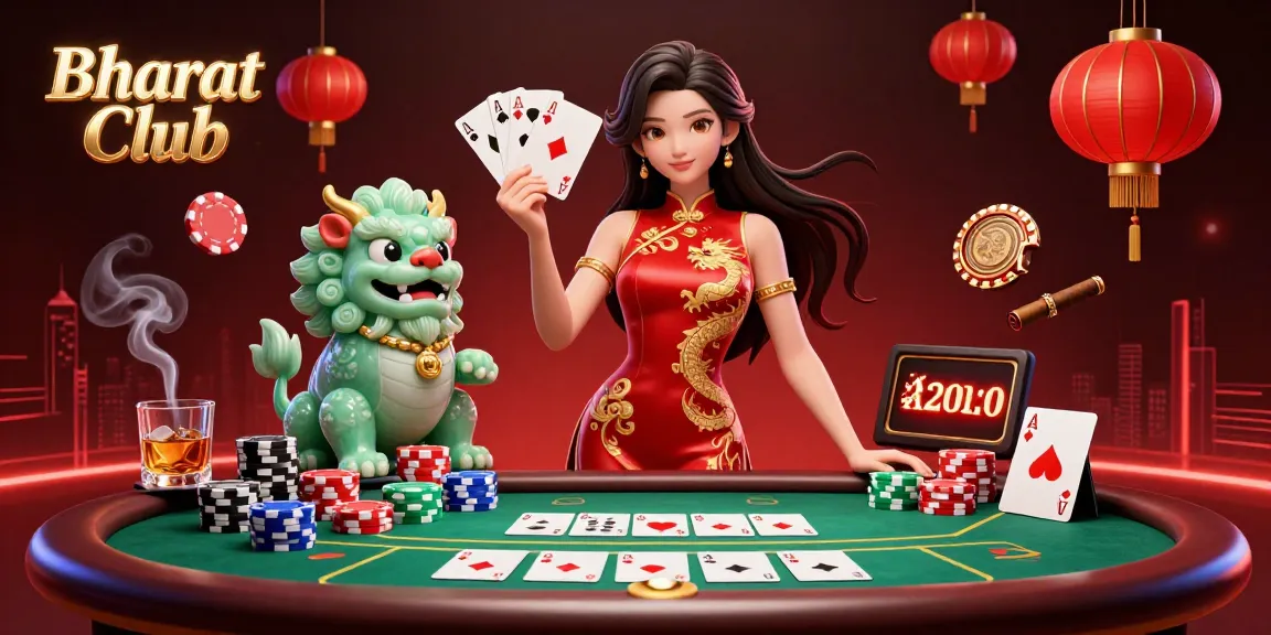 Bharat Club invites players to enjoy thrilling casino action with a 3D depiction of vibrant games and bonuses.