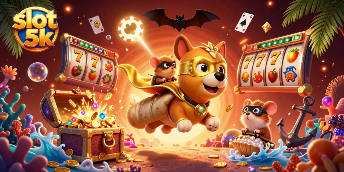 Engage in thrilling gameplay with slot 5k and experience epic wins alongside superhero dog and friends.