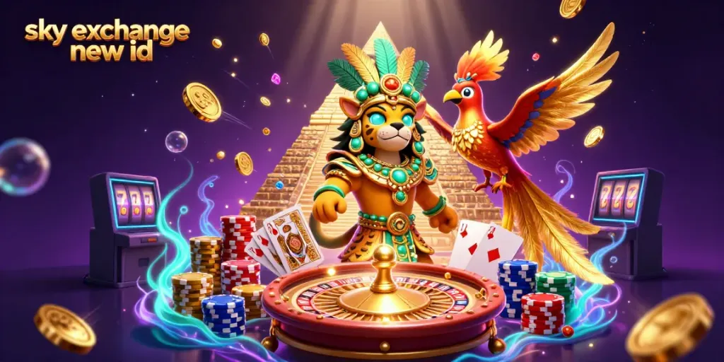 Experience thrilling betting adventures with a sky exchange new id, featuring dynamic casino elements and a vibrant atmosphere.