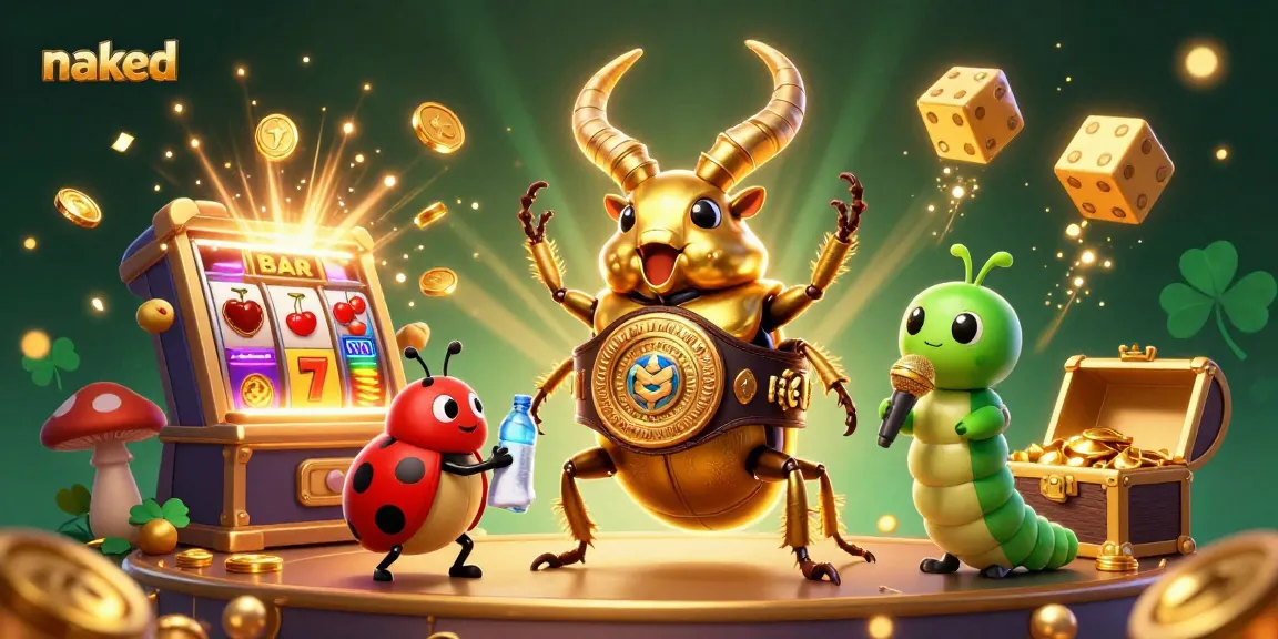 Experience the naked thrill of jackpot excitement with vibrant characters in a dynamic casino scene.