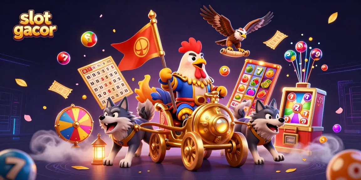 Menang slot gacor dengan cara seru bersama karakter berani dalam ilustrasi 3D yang penuh warna.