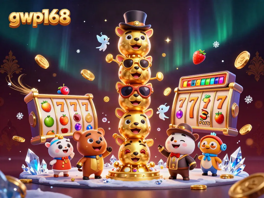 Menangkan permainan slot di gwp168 dengan ilustrasi totem kasino yang menarik.