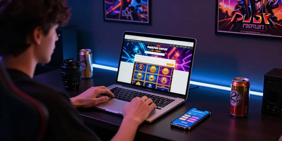 Engaging online gaming environment featuring Pajaktoto daftar on screen, showcasing vibrant visuals and modern setup.
