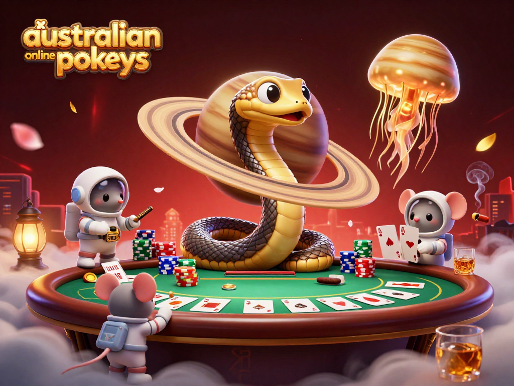 Experience thrilling australian online pokies with unique cosmic casino elements in this vibrant scene.