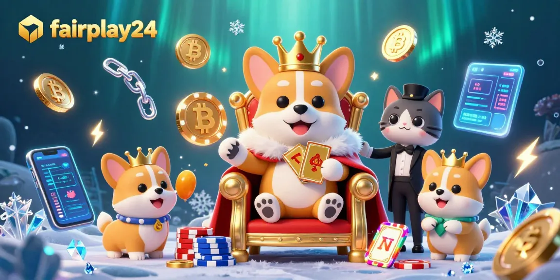 Experience the fairplay24 realm of vibrant 3D casino action with corgis and crypto features.