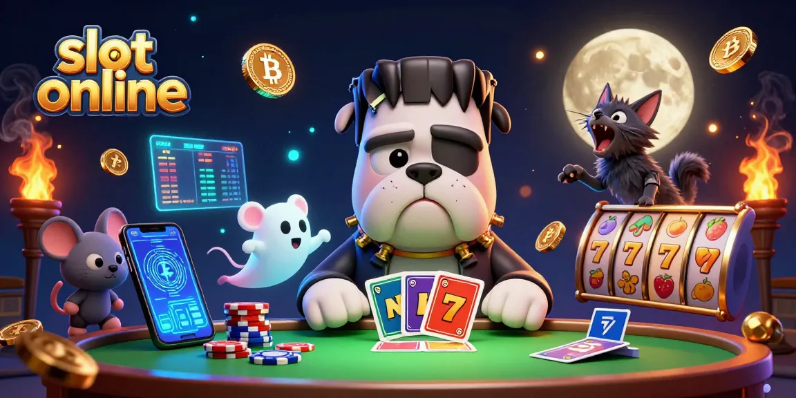 Engage in slot online gaming with a Frankenstein bulldog dealer,幽妙的桌遊場面