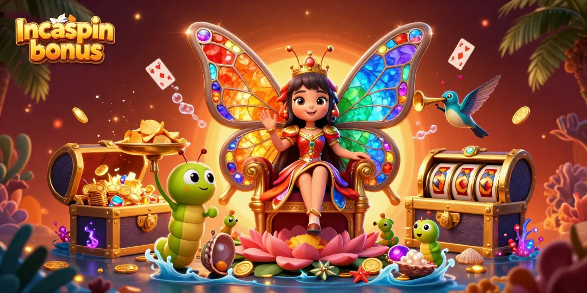 Experience the Incaspin bonus with vibrant visuals, revealing epic winnings and golden treasures.