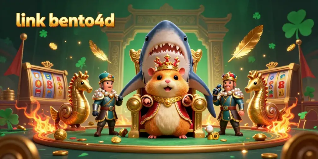 Experience thrilling fun with the link bento4d in an exciting gambling arena featuring a hamster king and elaborate casino elements.