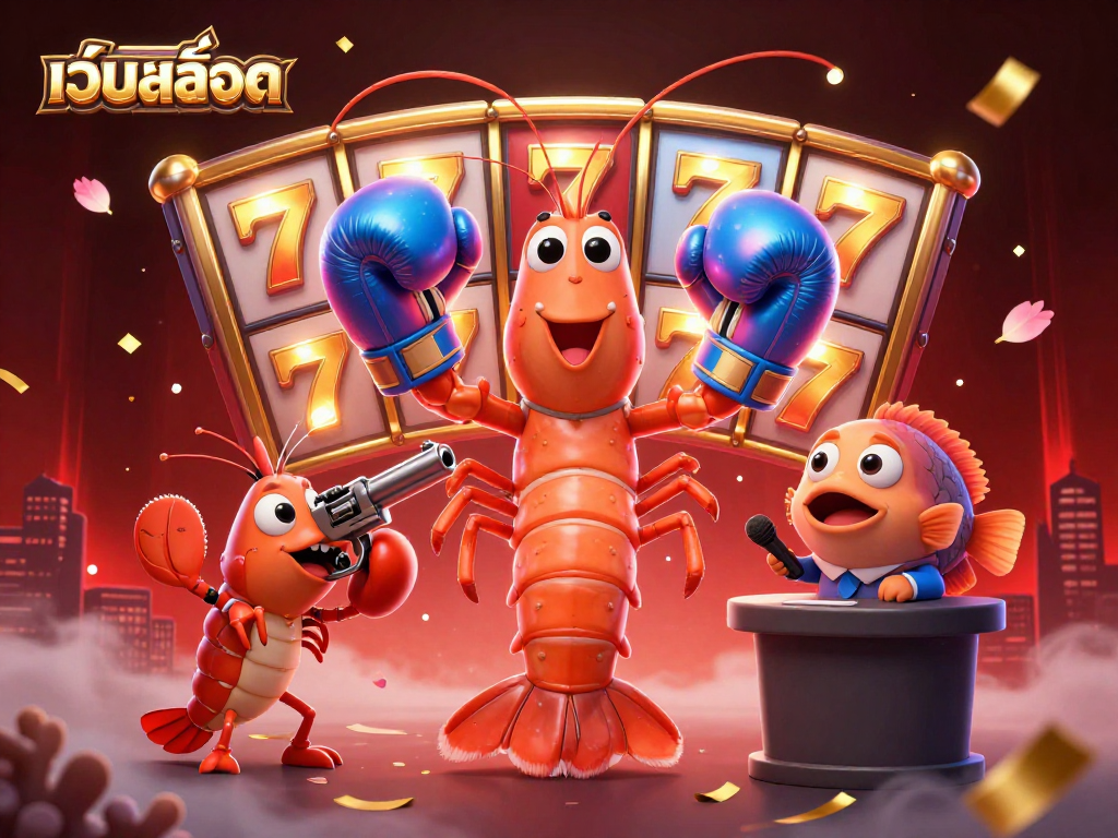 Experience thrilling gameplay at เว็บสล็อต with vibrant slot reels and animated characters in action.