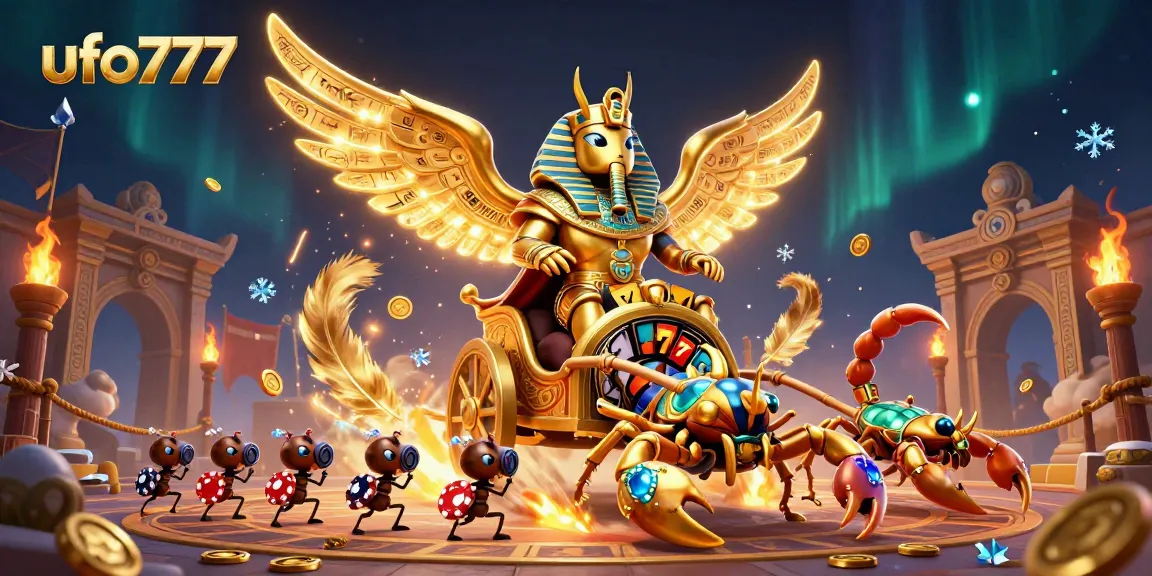 Engage with ufo777's thrilling slots featuring golden scarab beetle and lucky 7s.