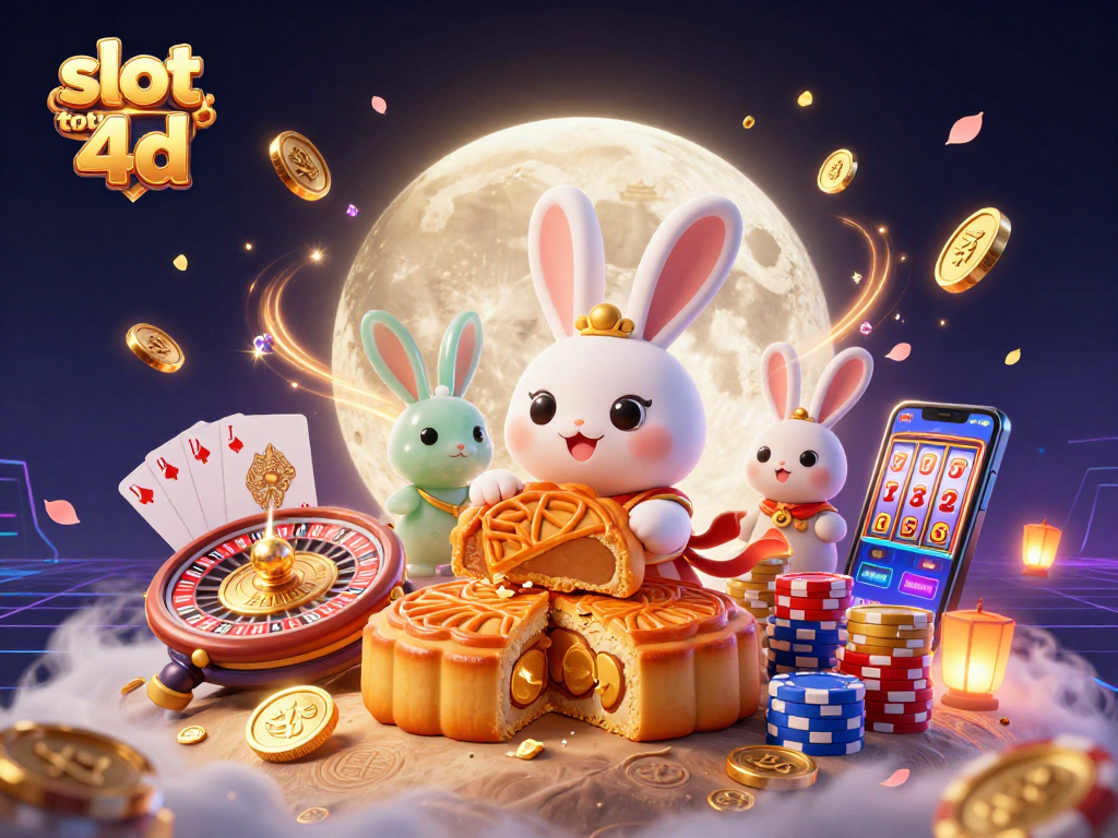 Engage with slot toto 4d as moon rabbit reveals poker chips among dynamic casino elements.