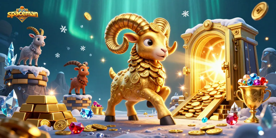 Engage with the spaceman in the casino's golden realm, surrounded by treasure and fortune.