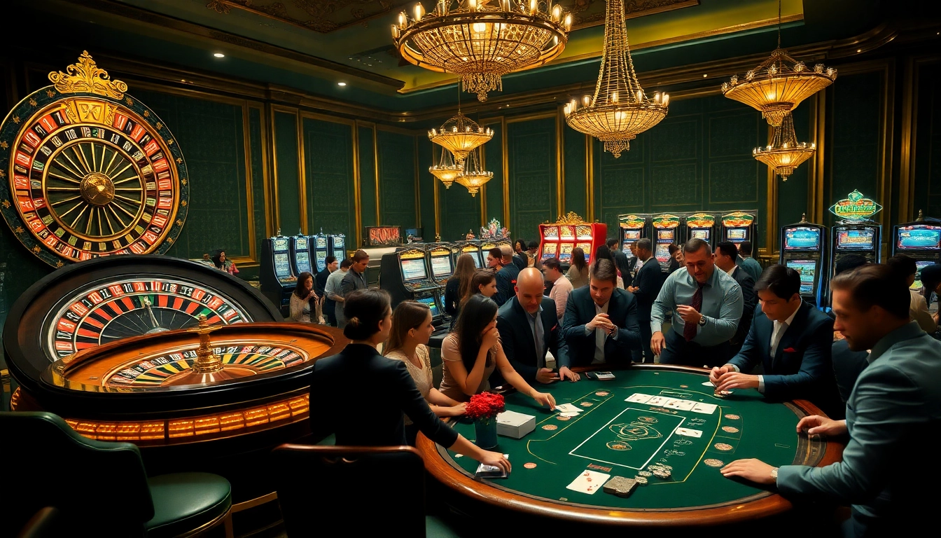 Experience the excitement of KK55 gameplay at a high-stakes casino table surrounded by thrill.