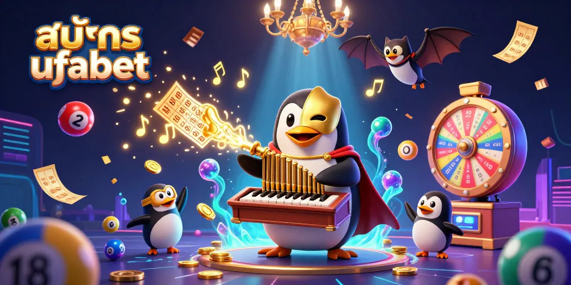 Experience สมัคร ufabet with exciting lottery games and dynamic casino elements in an engaging 3D illustration.