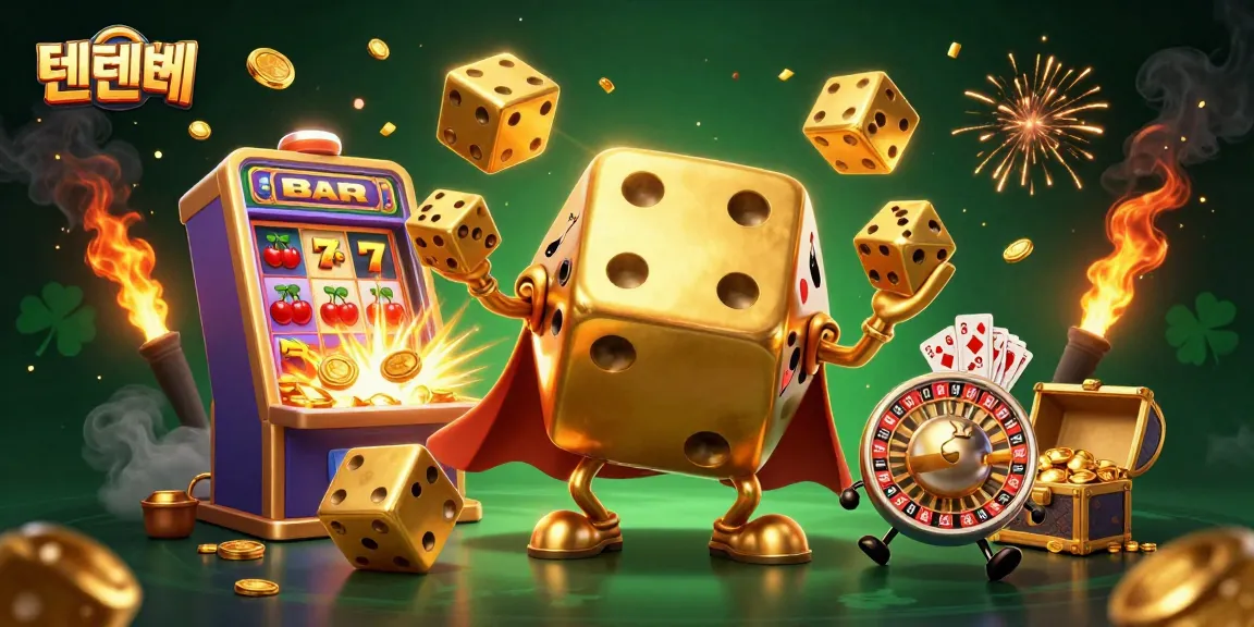 Experience thrilling wins at 텐텐벳 with golden dice, vibrant games, and exciting jackpots.