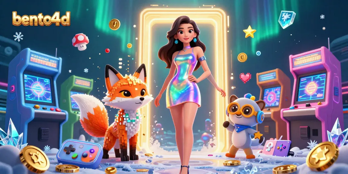 Rasakan sensasi permainan dengan bento4d dalam ilustrasi kasino 3D yang hidup ini yang menampilkan karakter yang cerah dan elemen dinamis.