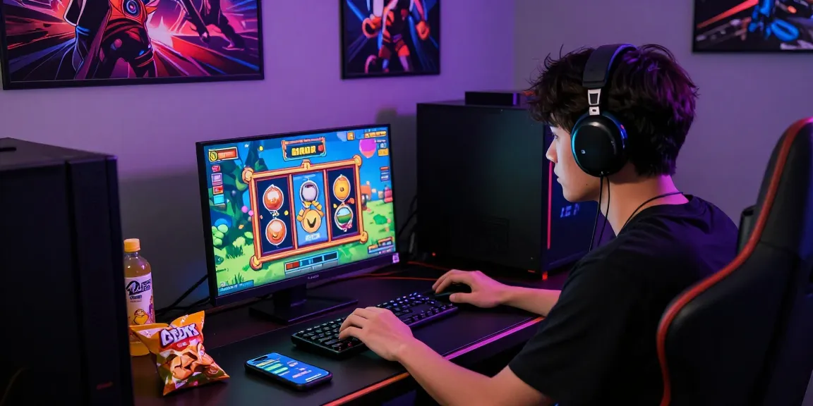 Player engaging with cika4d platform game online in a cozy gaming nook, showcasing vibrant graphics and entertainment.