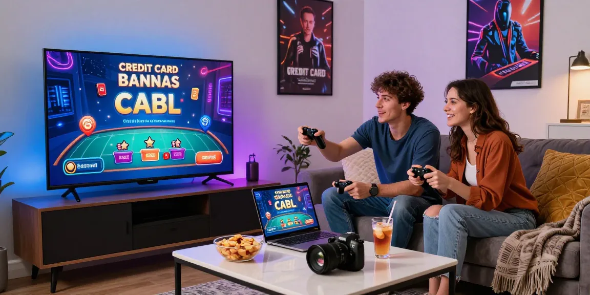 Vibrant gaming scene featuring players at home enjoying credit card casinos on https://cullengolfclub.co.uk with snacks and lively setup.