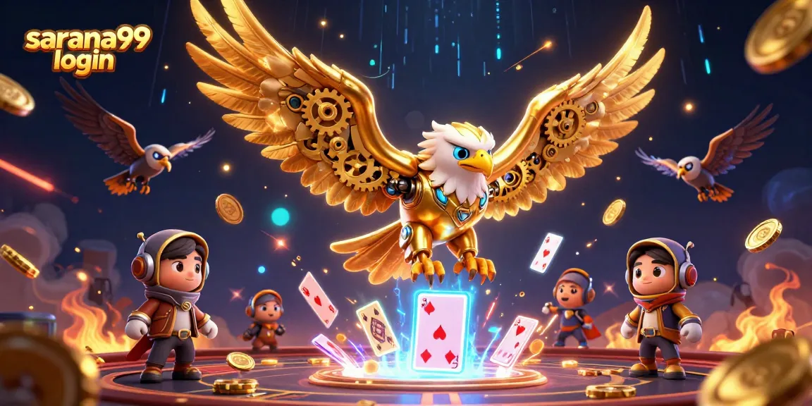 Engage in thrilling gaming with sarana99 login amidst vibrant casino visuals.