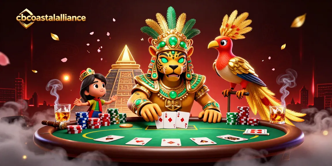 Engage with cbcoastalalliance's thrilling gaming scene showcasing poker and mystical elements.