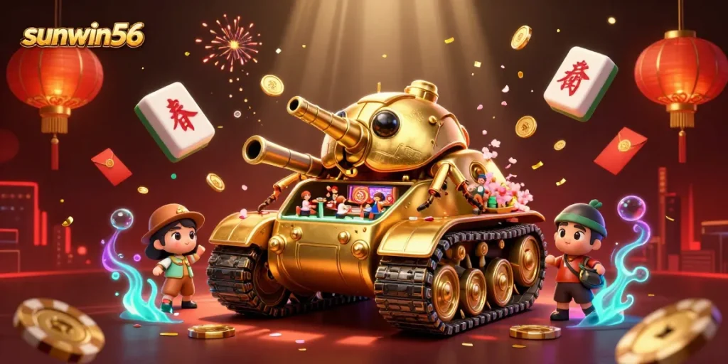 Experience vibrant gameplay with sunwin56's golden beetle tank casino in dazzling 3D. Celebrate winning moments!